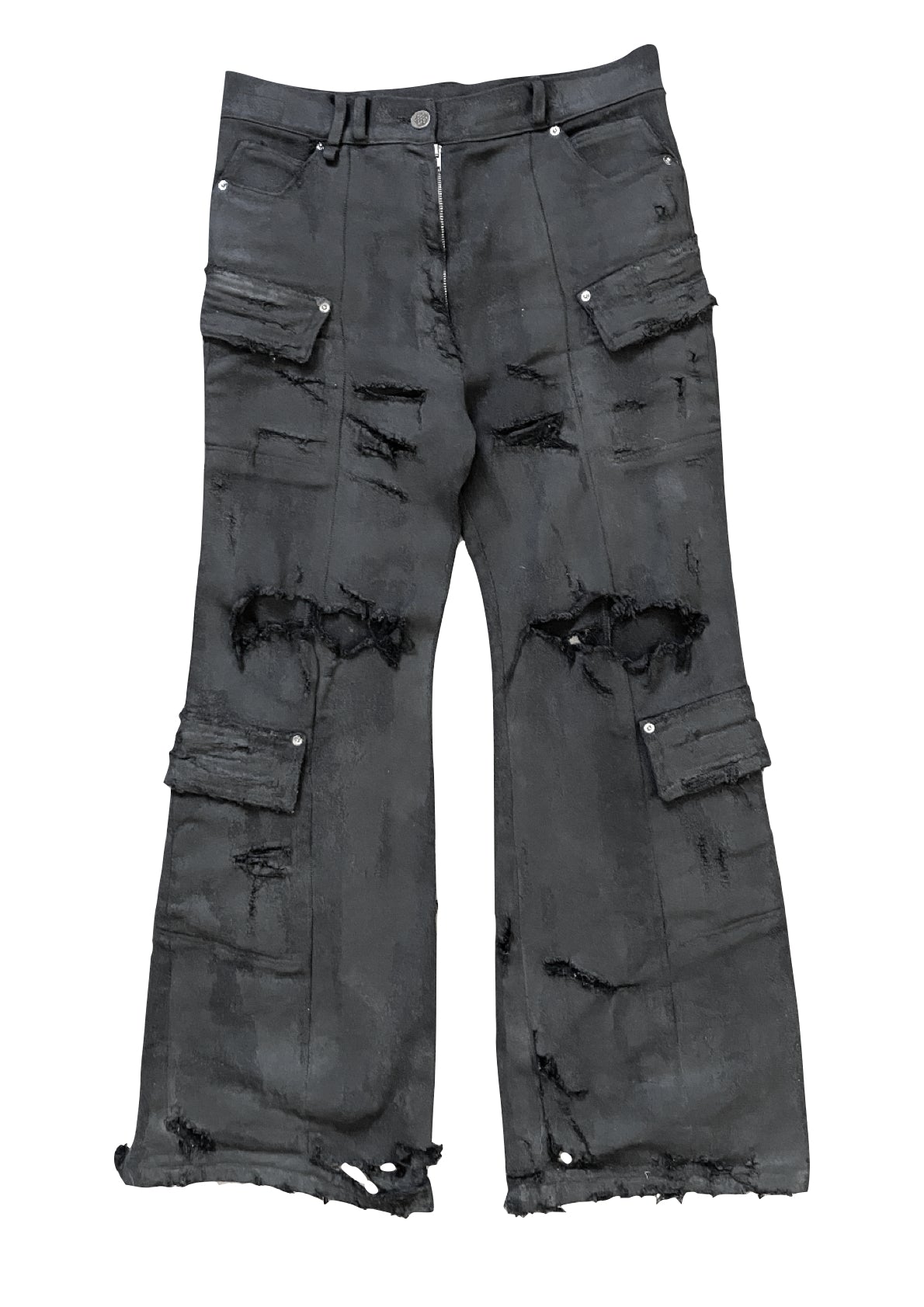 BLACK WAXED DENIM "HOMELESS"