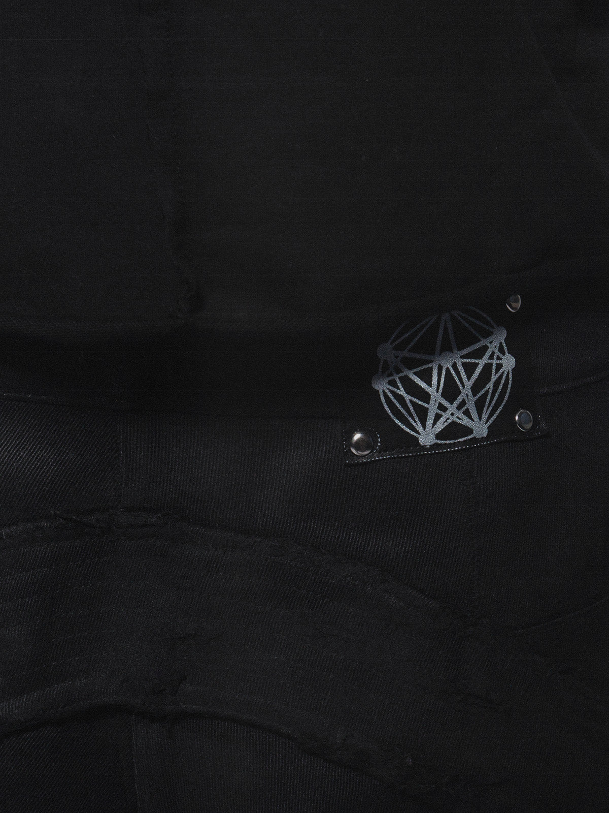 BLACK WAXED DENIM "HOMELESS"