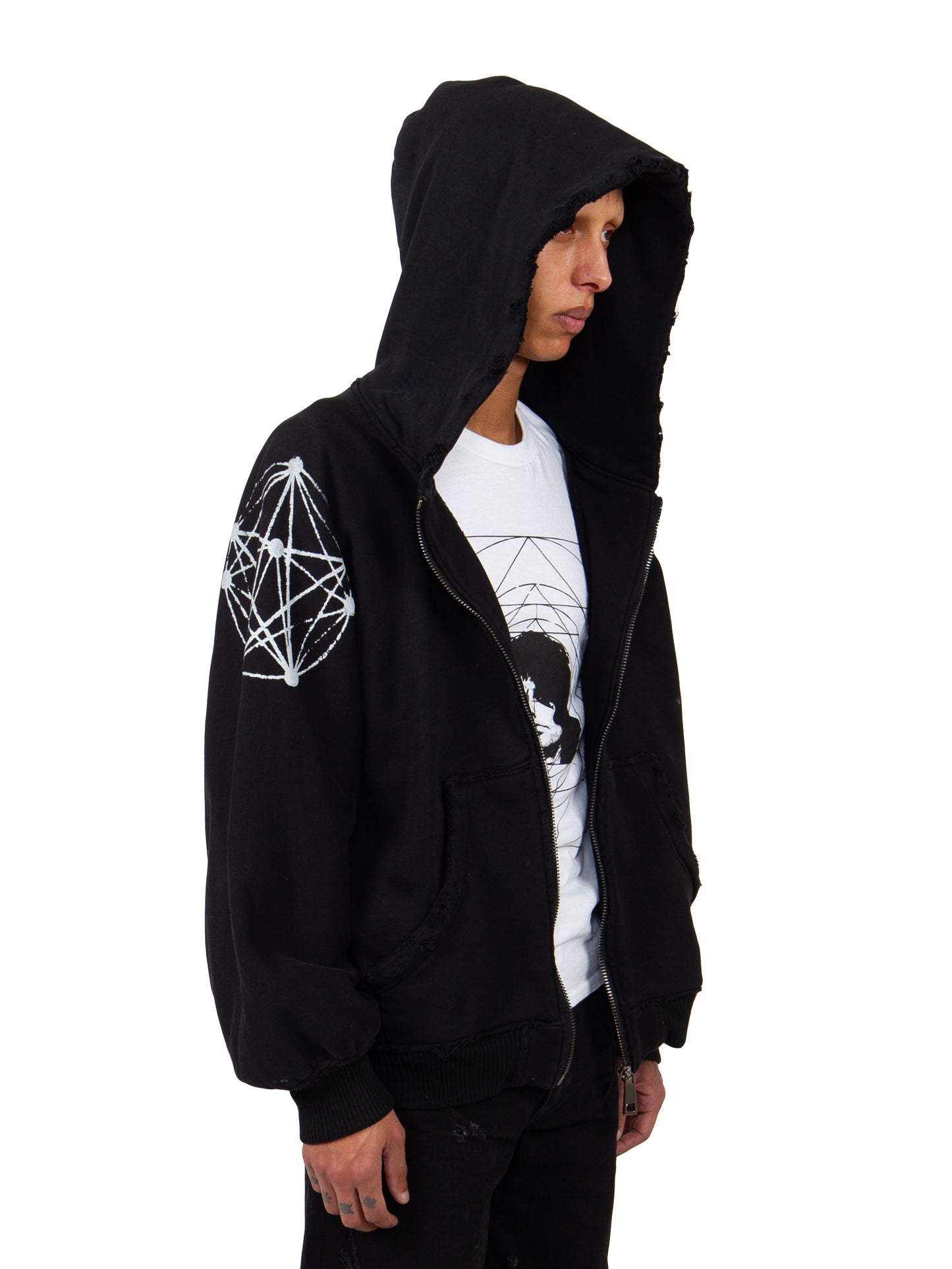 LOGO SHOULDER HOODIE