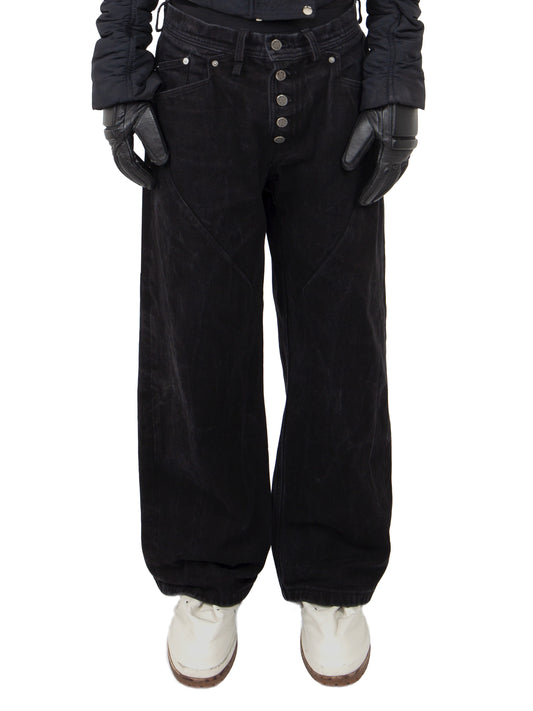 BLACK RELAXED DENIM