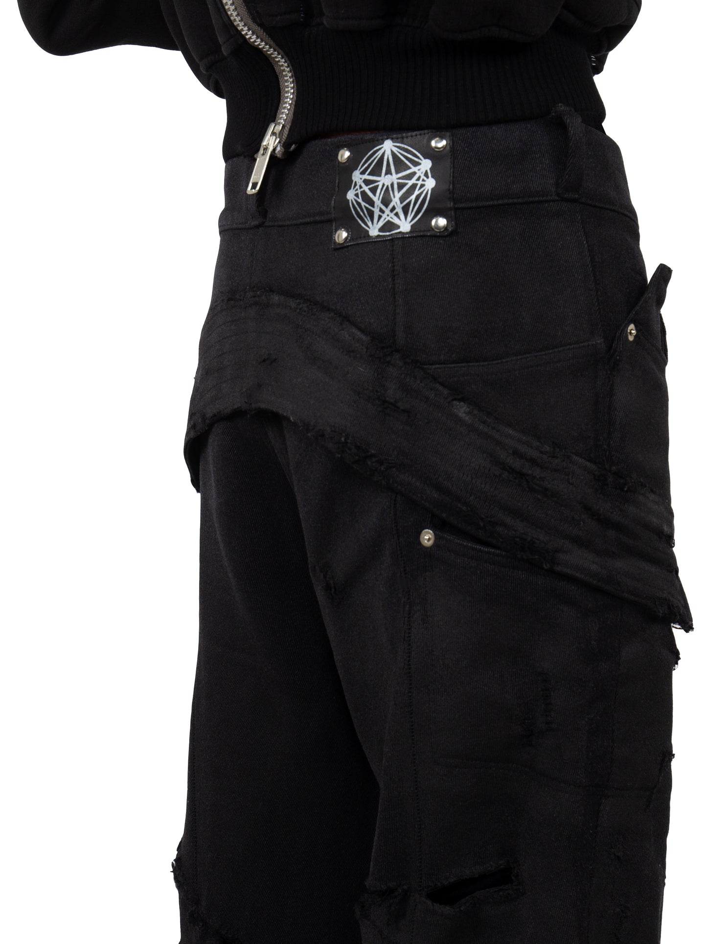 BLACK WAXED DENIM "HOMELESS"