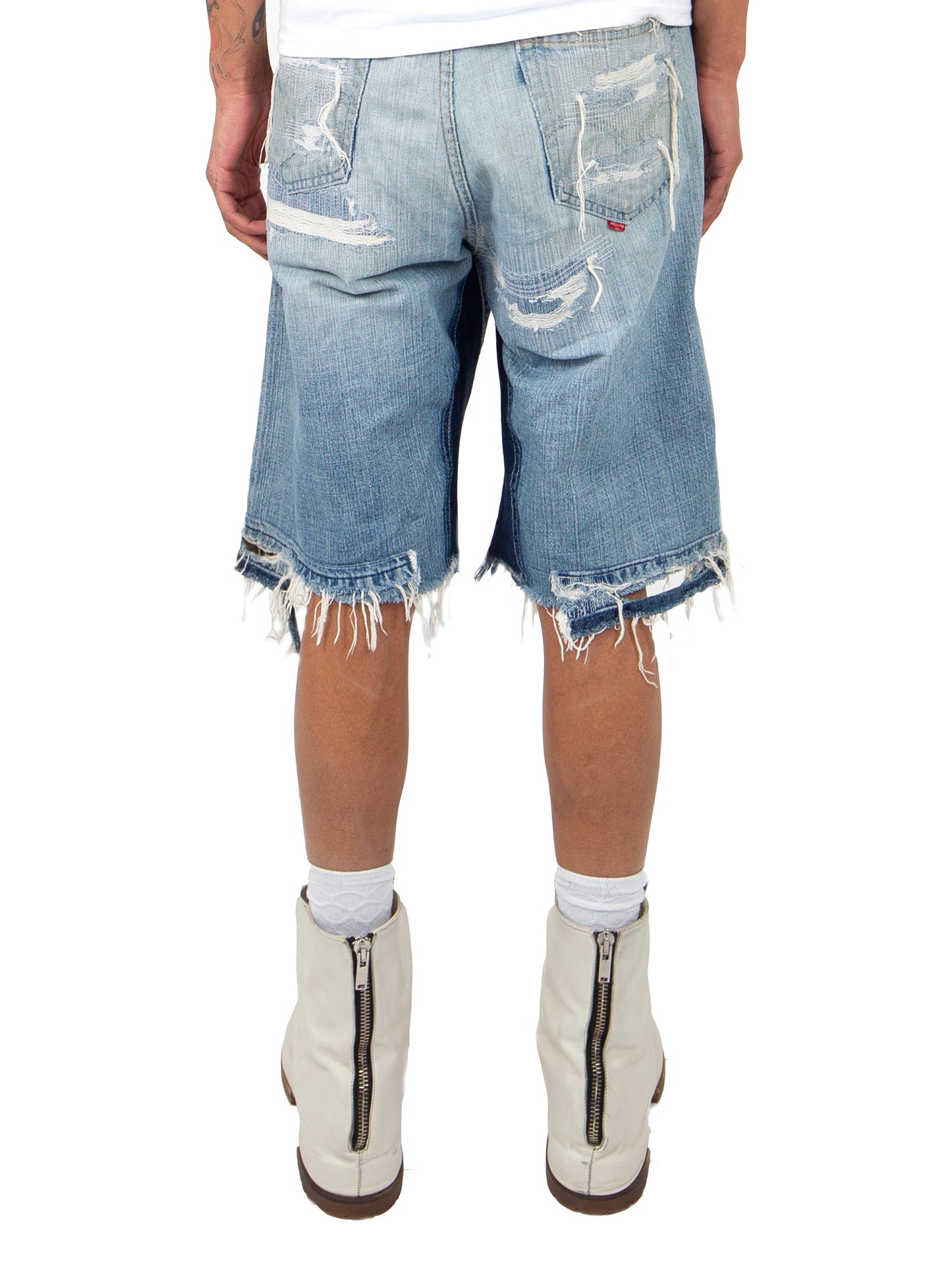 DISTRESSED DENIM SHORT "HOLIDAY"