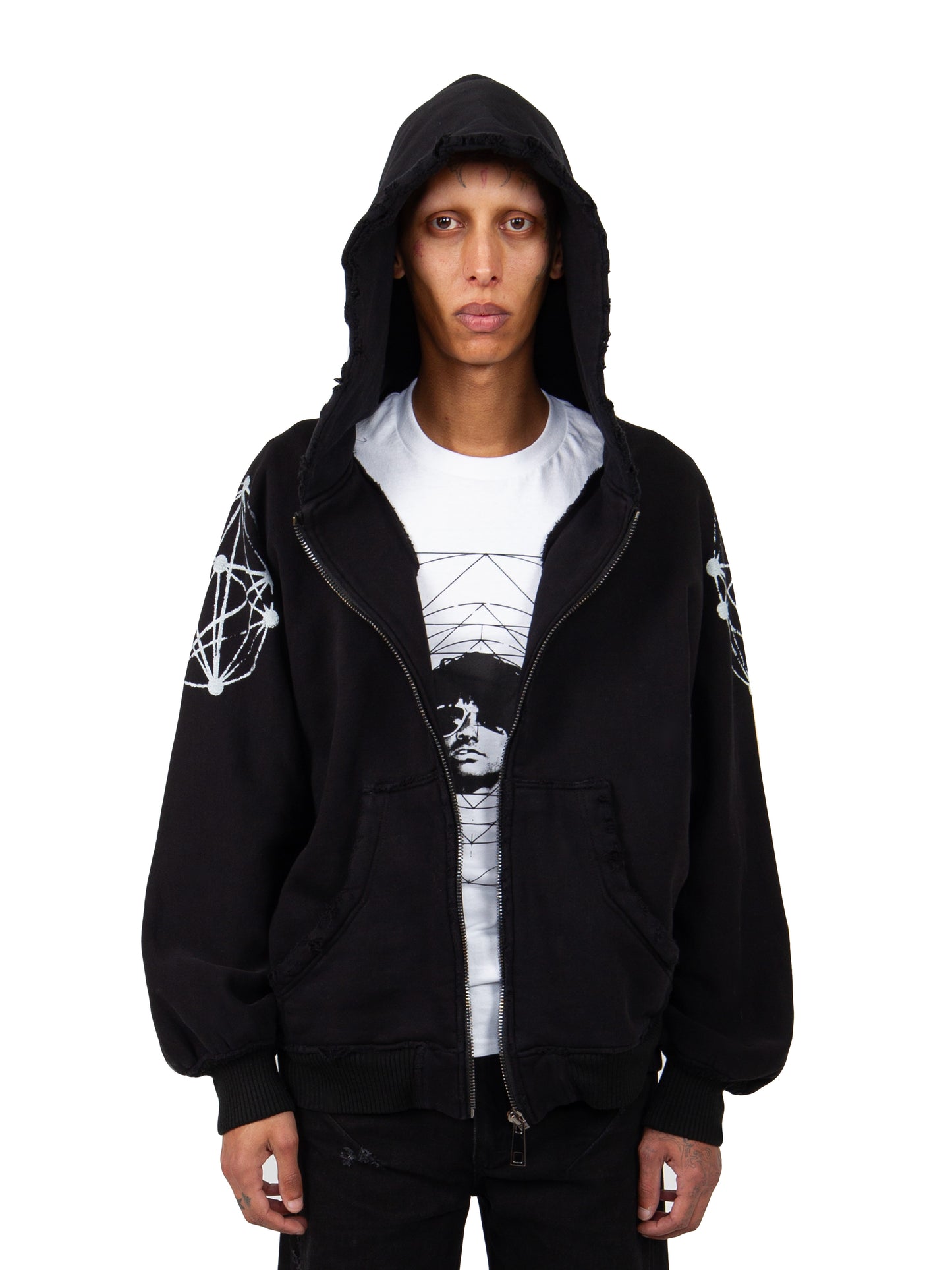 LOGO SHOULDER HOODIE