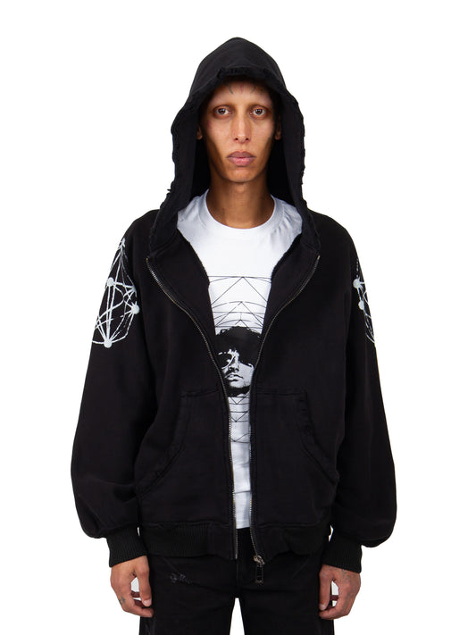 LOGO SHOULDER HOODIE