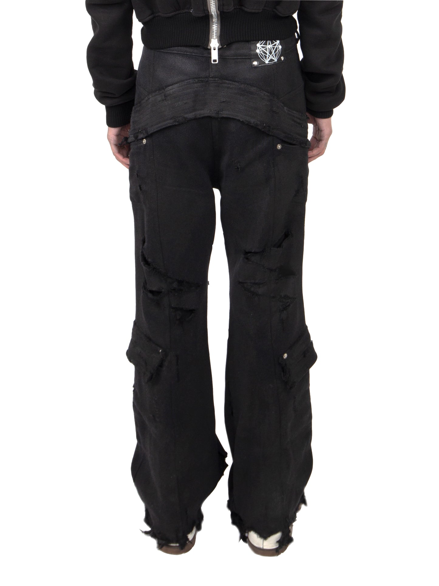 BLACK WAXED DENIM "HOMELESS"