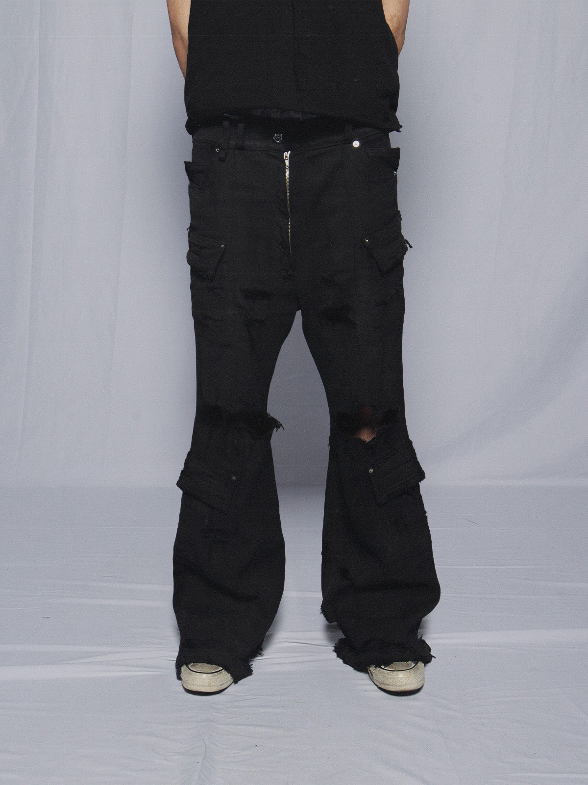 BLACK WAXED DENIM "HOMELESS"