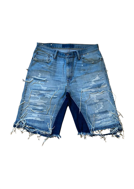 DISTRESSED DENIM SHORT "HOLIDAY"