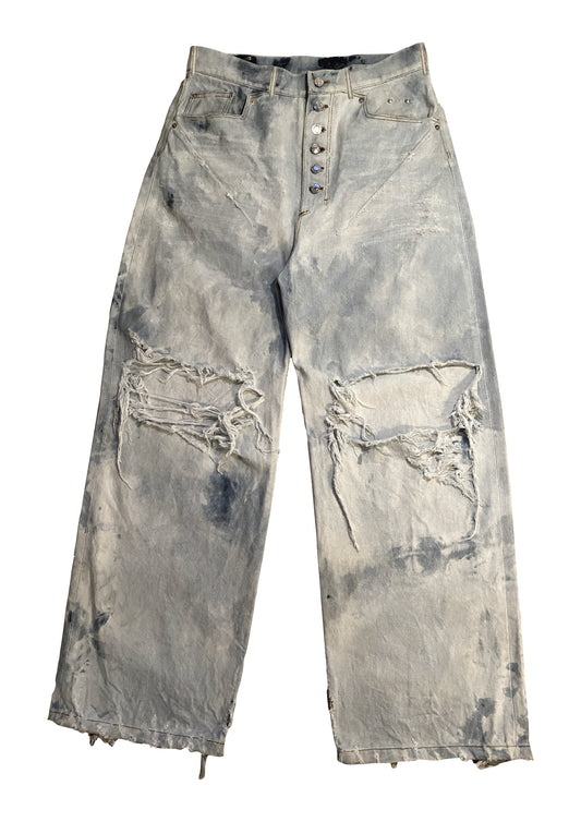 BLUE WASHED RELAXED DENIM